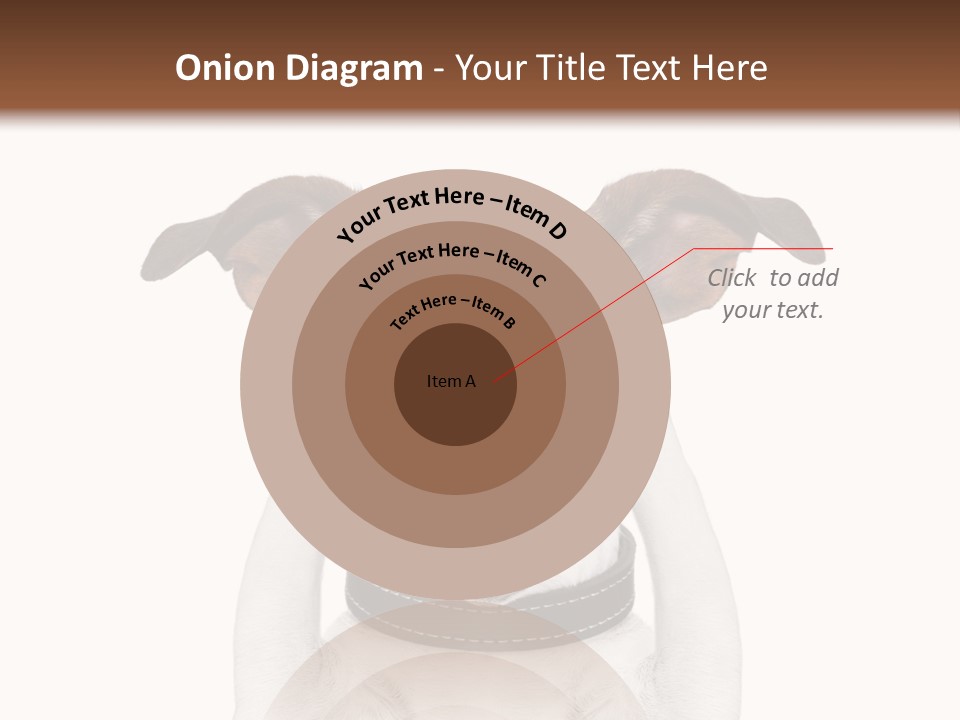 A Dog Is Covering His Eyes With His Hands PowerPoint Template