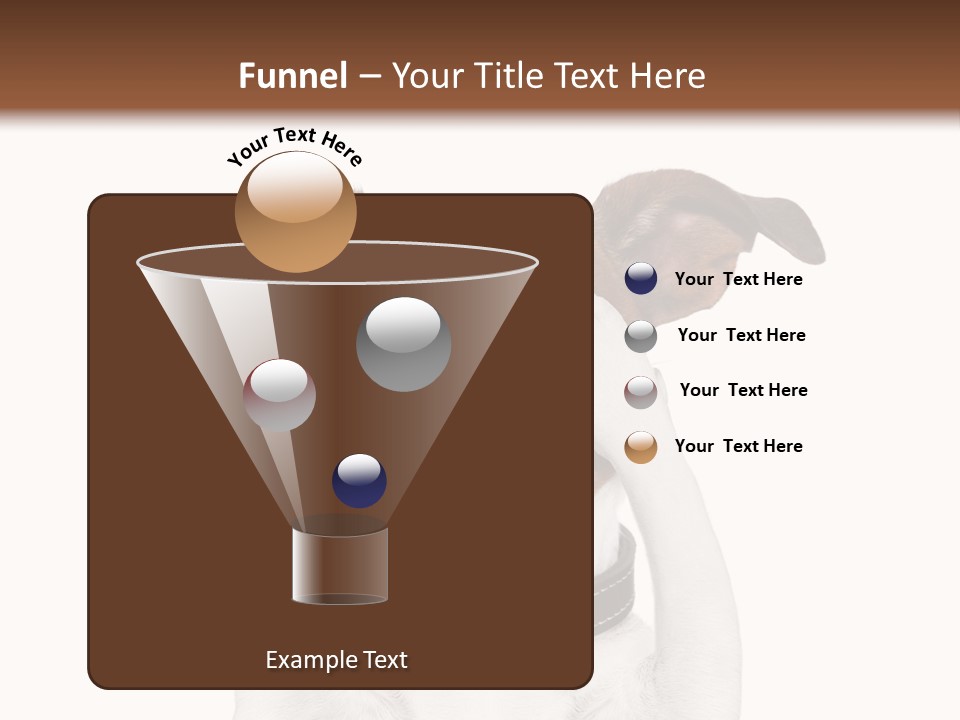 A Dog Is Covering His Eyes With His Hands PowerPoint Template