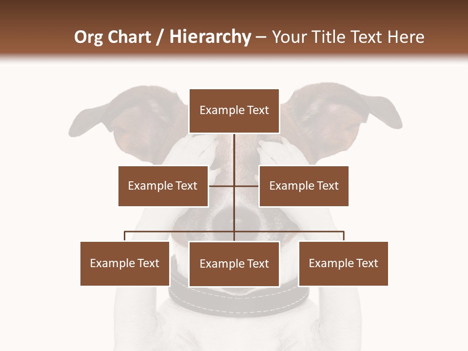 A Dog Is Covering His Eyes With His Hands PowerPoint Template