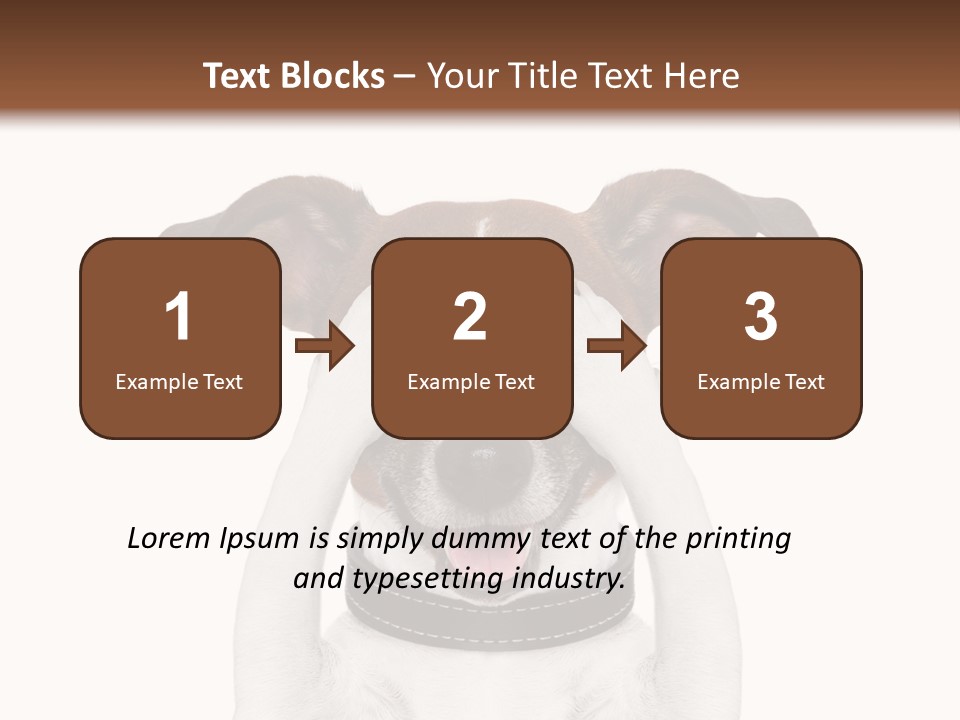 A Dog Is Covering His Eyes With His Hands PowerPoint Template