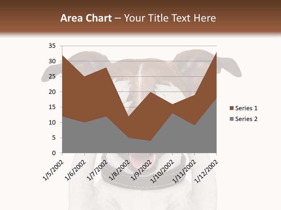 A Dog Is Covering His Eyes With His Hands PowerPoint Template