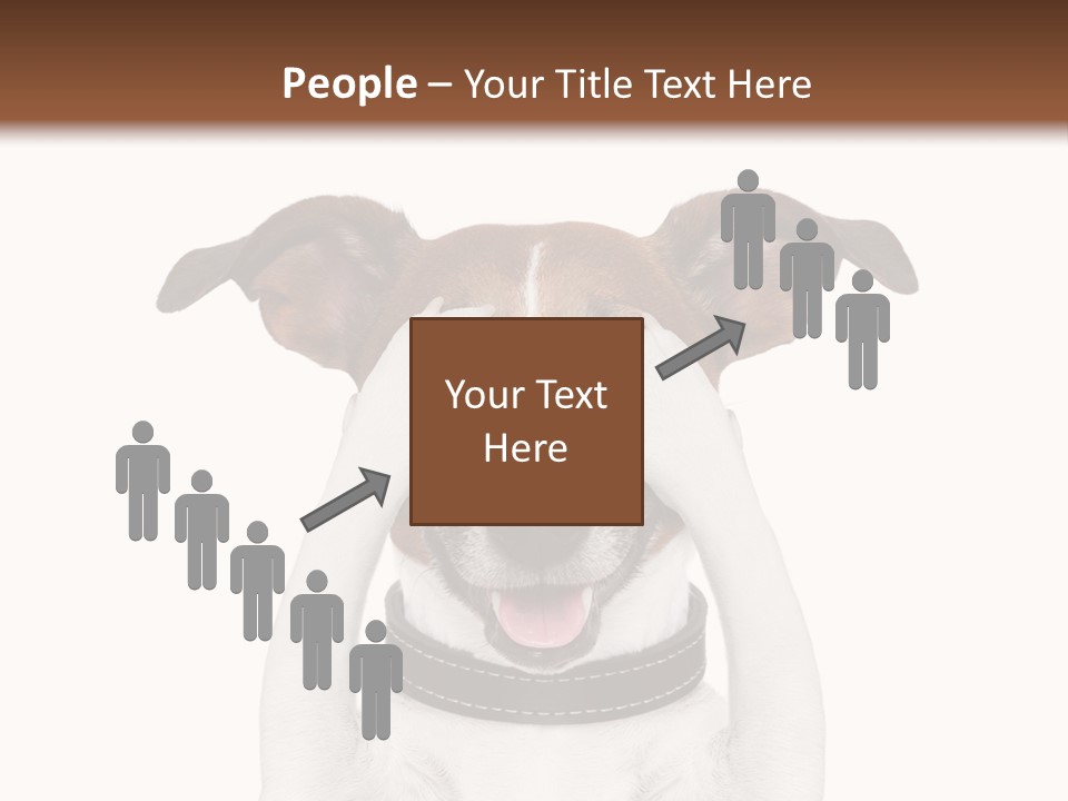 A Dog Is Covering His Eyes With His Hands PowerPoint Template