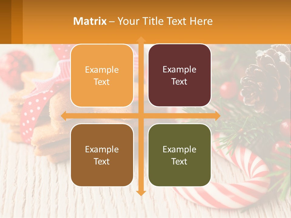 A Pile Of Cookies On A Table With Candy Canes PowerPoint Template