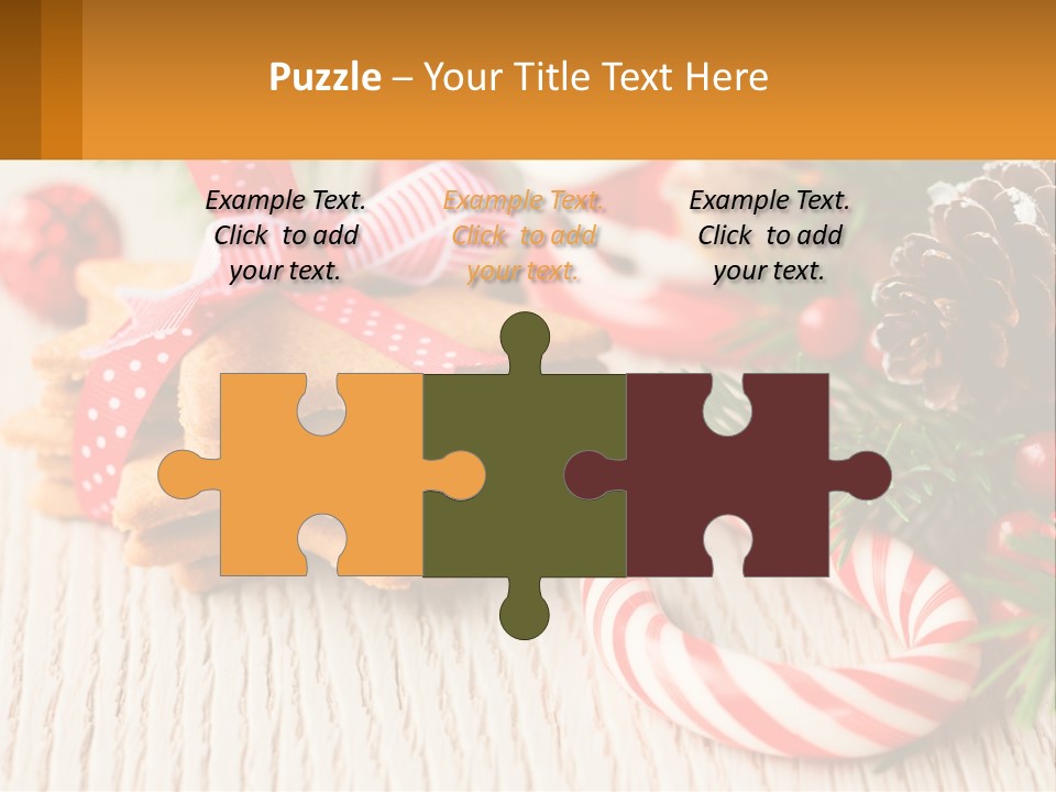 A Pile Of Cookies On A Table With Candy Canes PowerPoint Template