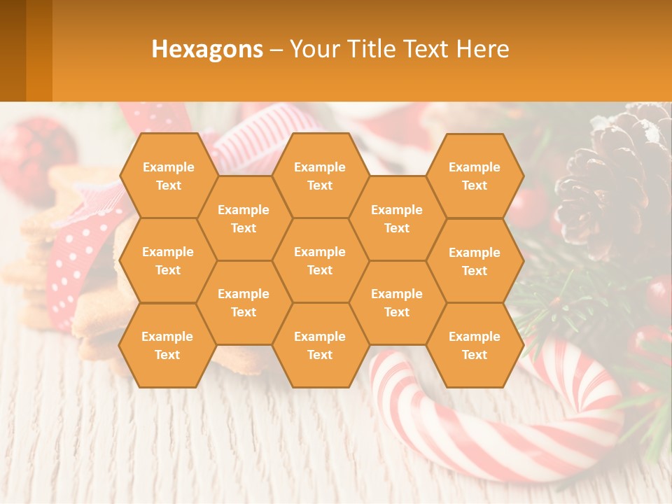 A Pile Of Cookies On A Table With Candy Canes PowerPoint Template