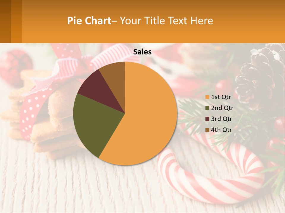 A Pile Of Cookies On A Table With Candy Canes PowerPoint Template