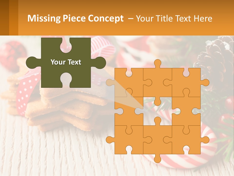 A Pile Of Cookies On A Table With Candy Canes PowerPoint Template