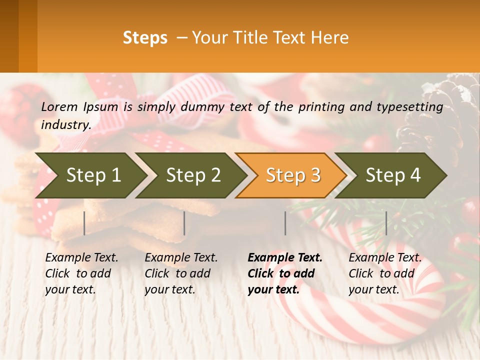 A Pile Of Cookies On A Table With Candy Canes PowerPoint Template