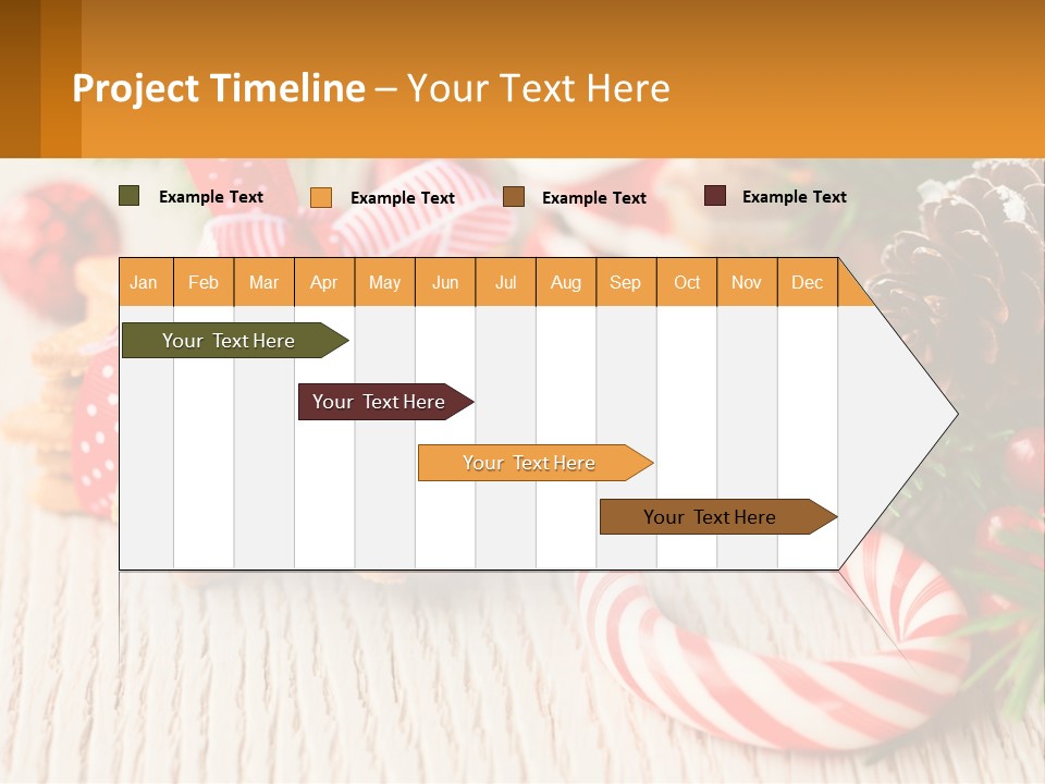 A Pile Of Cookies On A Table With Candy Canes PowerPoint Template