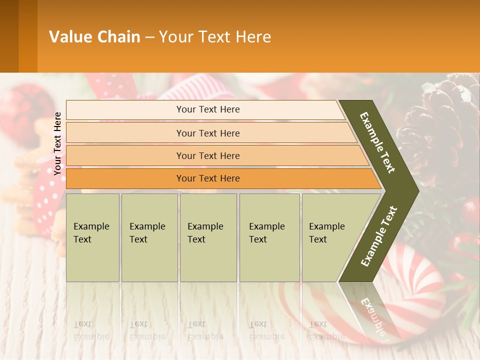 A Pile Of Cookies On A Table With Candy Canes PowerPoint Template