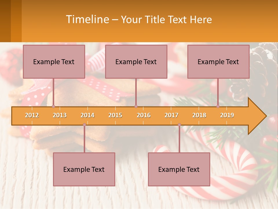A Pile Of Cookies On A Table With Candy Canes PowerPoint Template