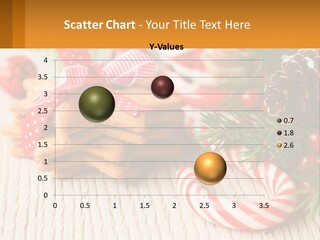 A Pile Of Cookies On A Table With Candy Canes PowerPoint Template