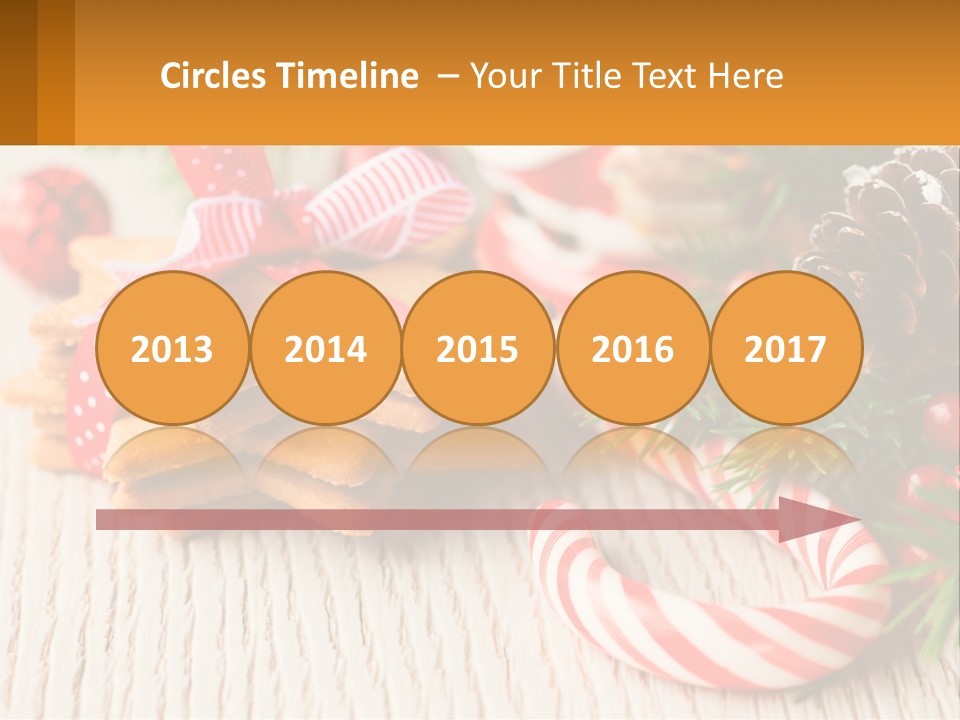 A Pile Of Cookies On A Table With Candy Canes PowerPoint Template