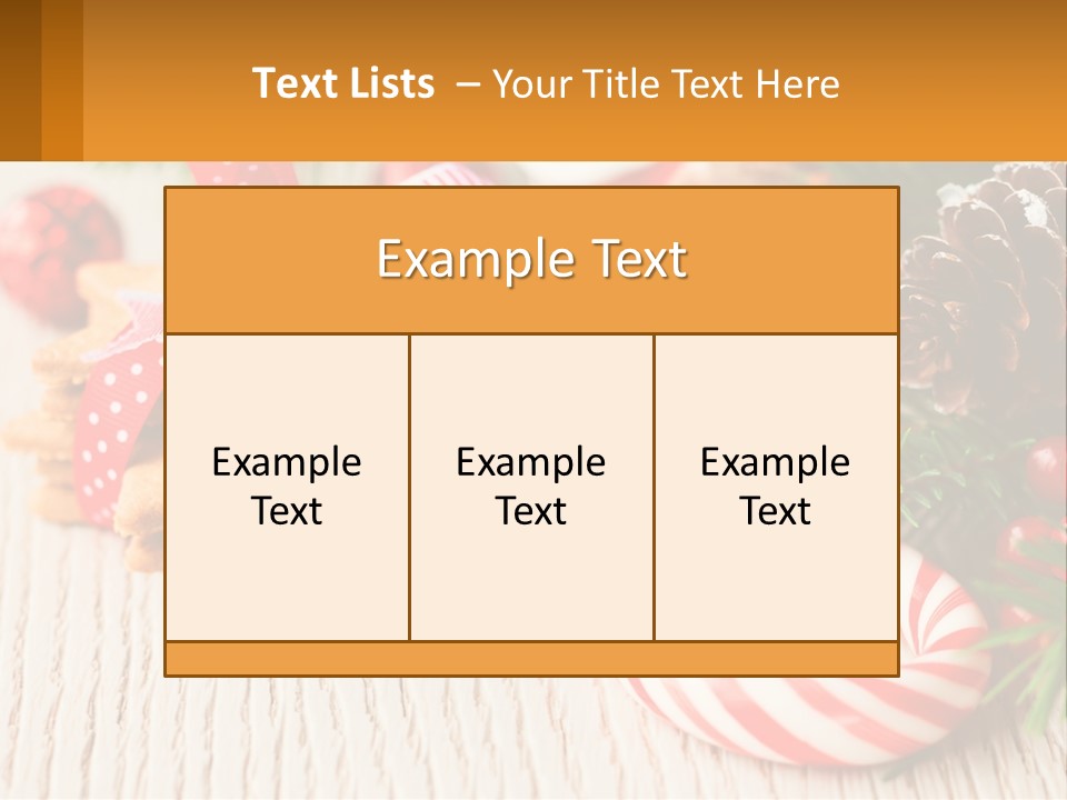 A Pile Of Cookies On A Table With Candy Canes PowerPoint Template