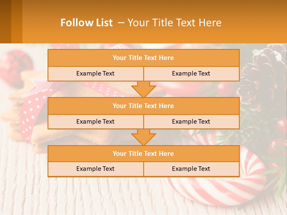 A Pile Of Cookies On A Table With Candy Canes PowerPoint Template