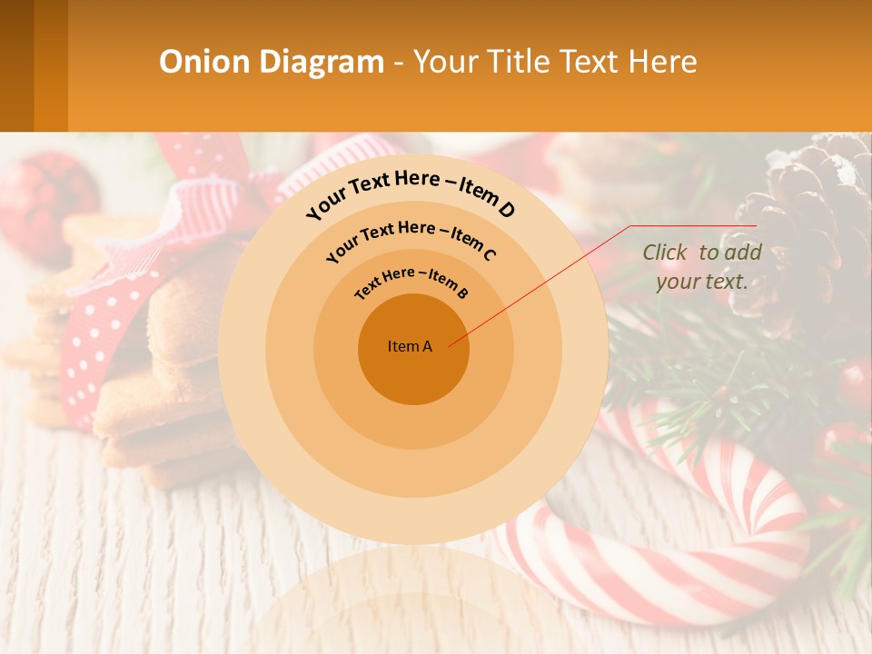 A Pile Of Cookies On A Table With Candy Canes PowerPoint Template