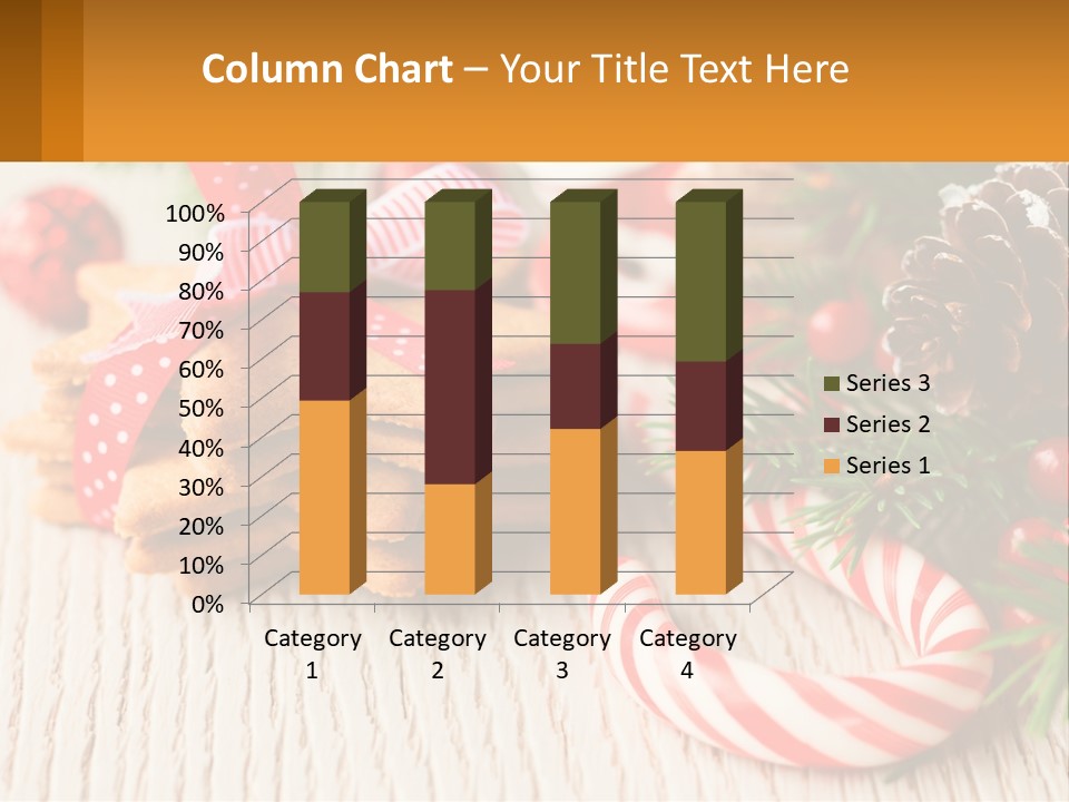 A Pile Of Cookies On A Table With Candy Canes PowerPoint Template
