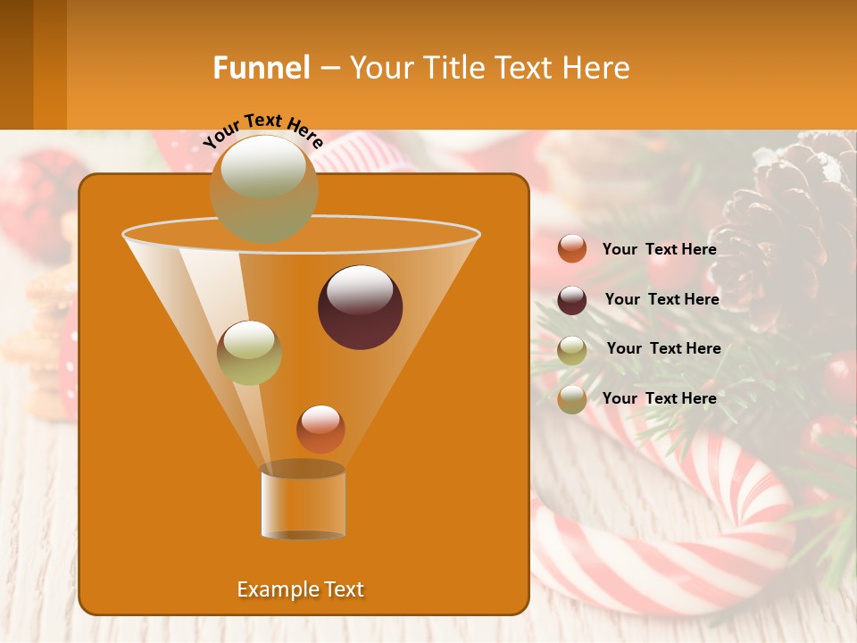 A Pile Of Cookies On A Table With Candy Canes PowerPoint Template