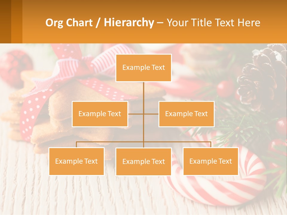 A Pile Of Cookies On A Table With Candy Canes PowerPoint Template