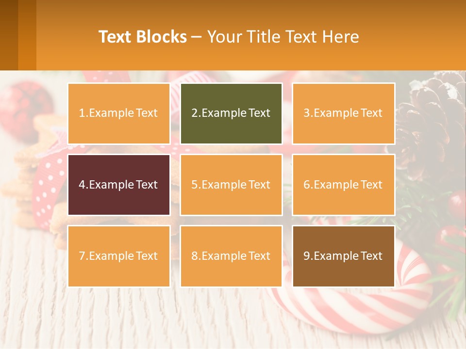 A Pile Of Cookies On A Table With Candy Canes PowerPoint Template