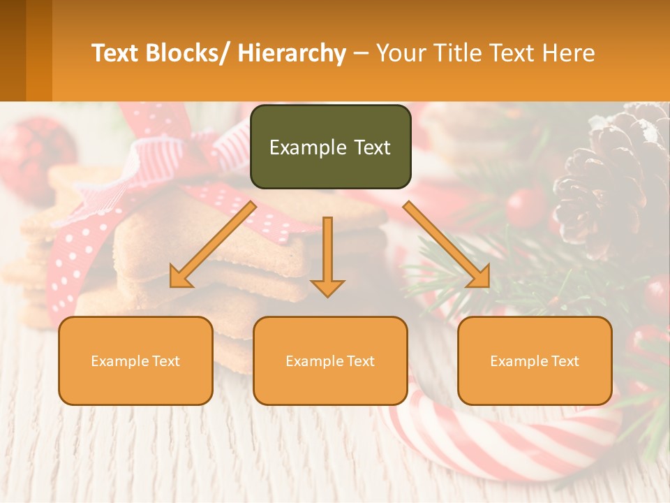 A Pile Of Cookies On A Table With Candy Canes PowerPoint Template