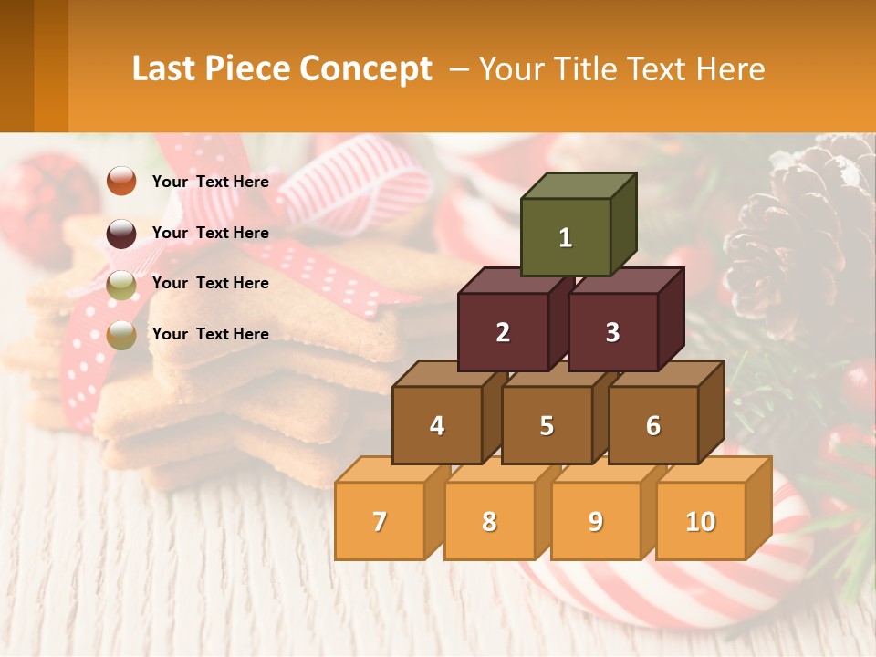 A Pile Of Cookies On A Table With Candy Canes PowerPoint Template