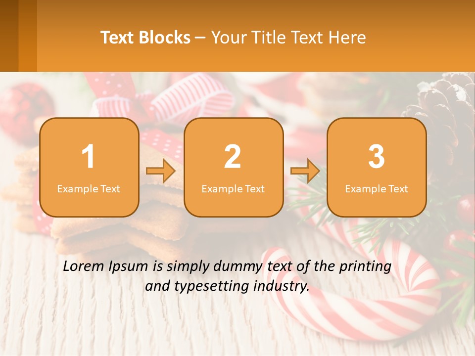 A Pile Of Cookies On A Table With Candy Canes PowerPoint Template