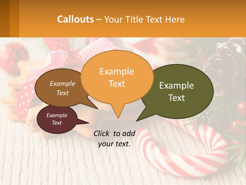 A Pile Of Cookies On A Table With Candy Canes PowerPoint Template