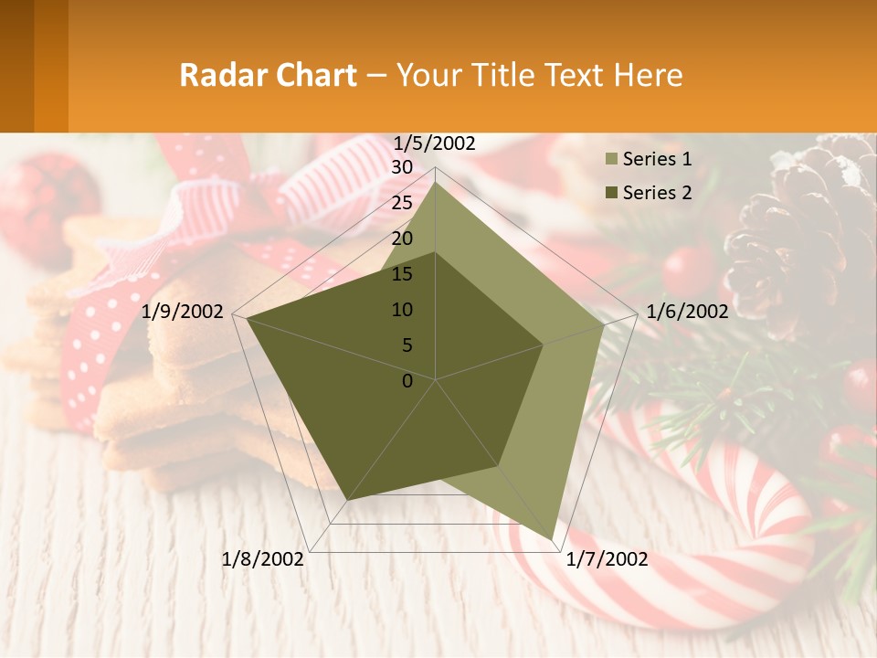 A Pile Of Cookies On A Table With Candy Canes PowerPoint Template