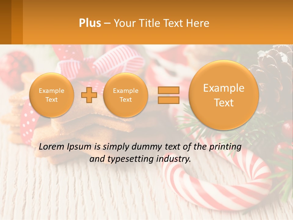 A Pile Of Cookies On A Table With Candy Canes PowerPoint Template