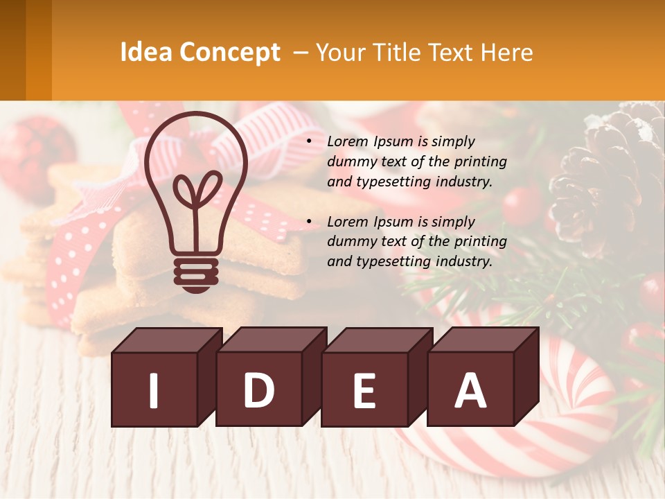 A Pile Of Cookies On A Table With Candy Canes PowerPoint Template