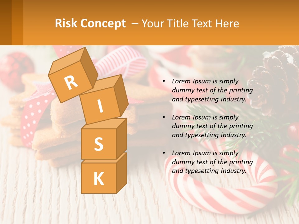 A Pile Of Cookies On A Table With Candy Canes PowerPoint Template