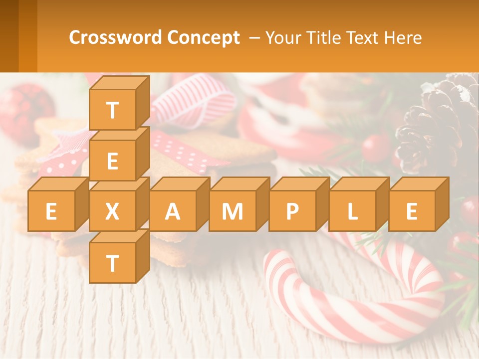 A Pile Of Cookies On A Table With Candy Canes PowerPoint Template