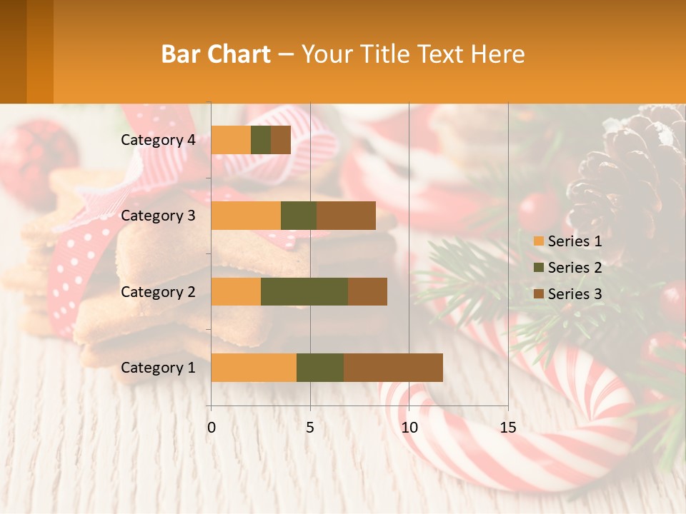 A Pile Of Cookies On A Table With Candy Canes PowerPoint Template