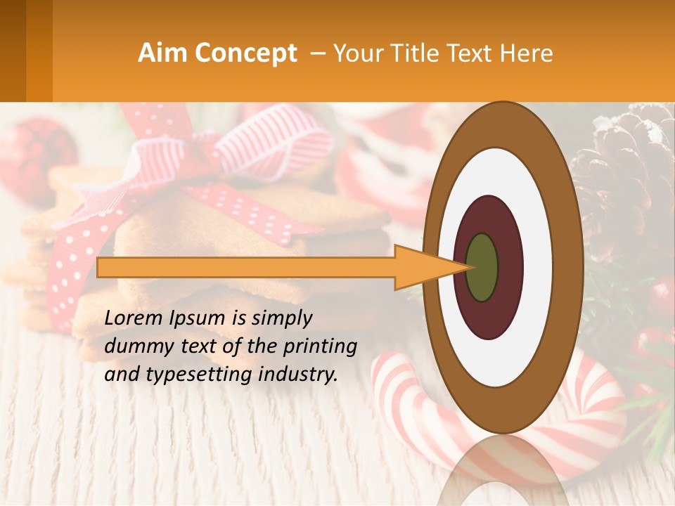 A Pile Of Cookies On A Table With Candy Canes PowerPoint Template