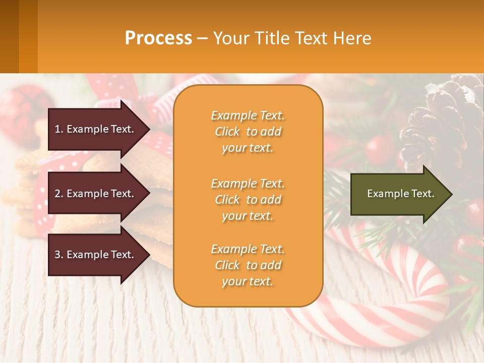 A Pile Of Cookies On A Table With Candy Canes PowerPoint Template