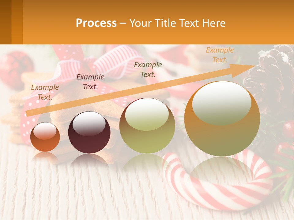 A Pile Of Cookies On A Table With Candy Canes PowerPoint Template