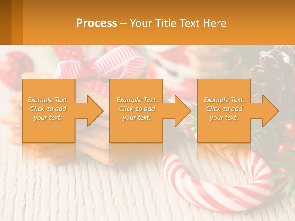 A Pile Of Cookies On A Table With Candy Canes PowerPoint Template