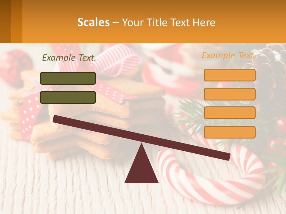 A Pile Of Cookies On A Table With Candy Canes PowerPoint Template