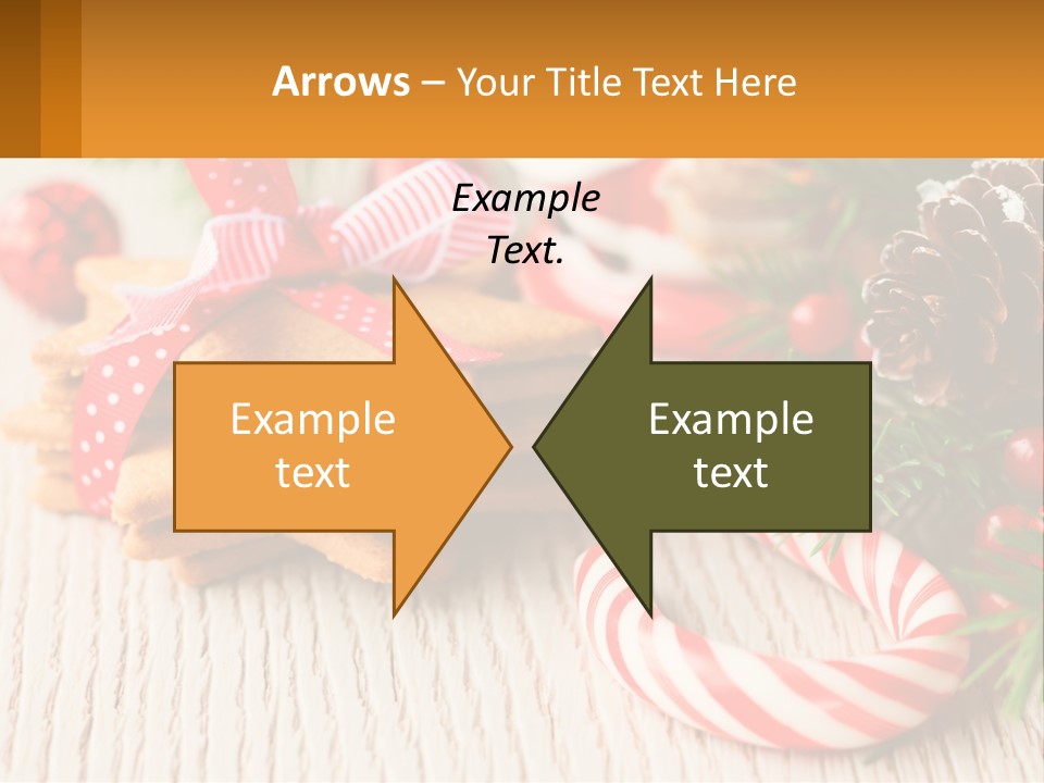 A Pile Of Cookies On A Table With Candy Canes PowerPoint Template