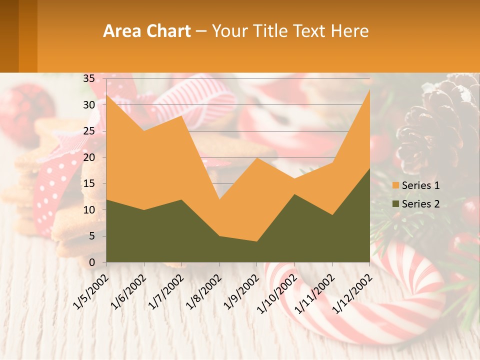 A Pile Of Cookies On A Table With Candy Canes PowerPoint Template