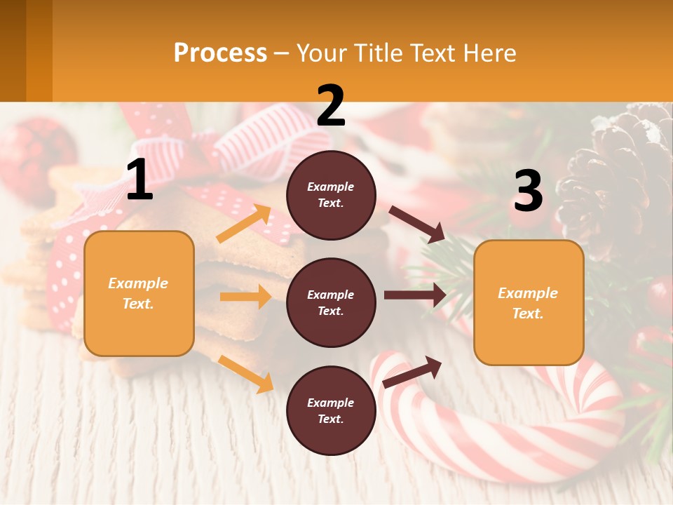 A Pile Of Cookies On A Table With Candy Canes PowerPoint Template