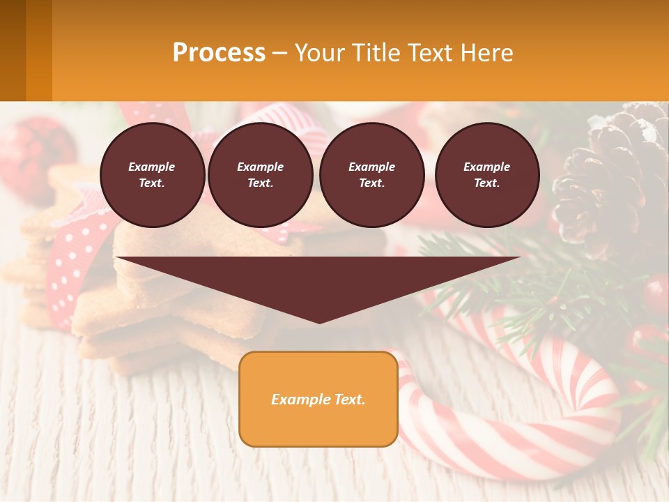 A Pile Of Cookies On A Table With Candy Canes PowerPoint Template