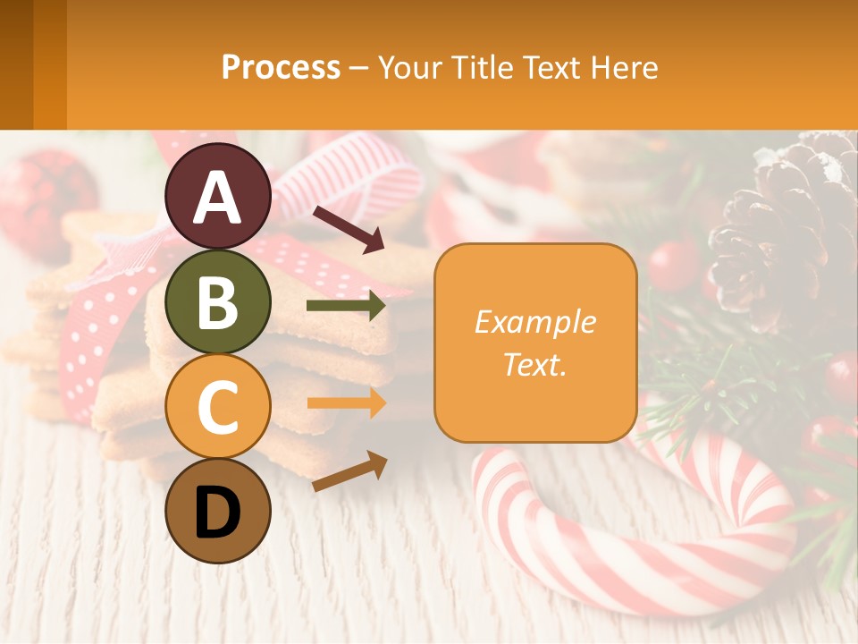 A Pile Of Cookies On A Table With Candy Canes PowerPoint Template