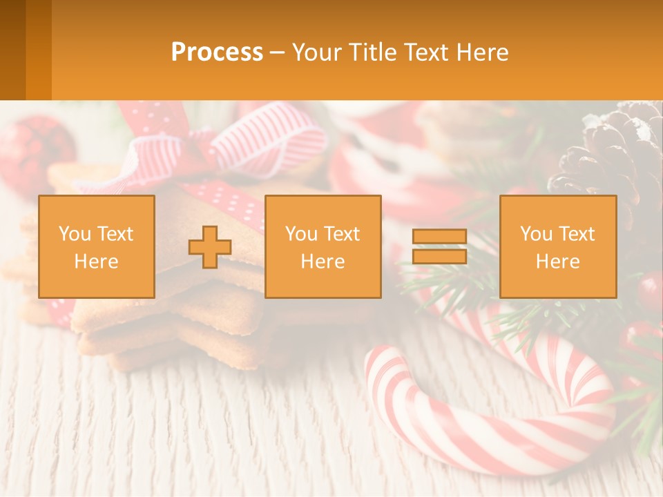 A Pile Of Cookies On A Table With Candy Canes PowerPoint Template