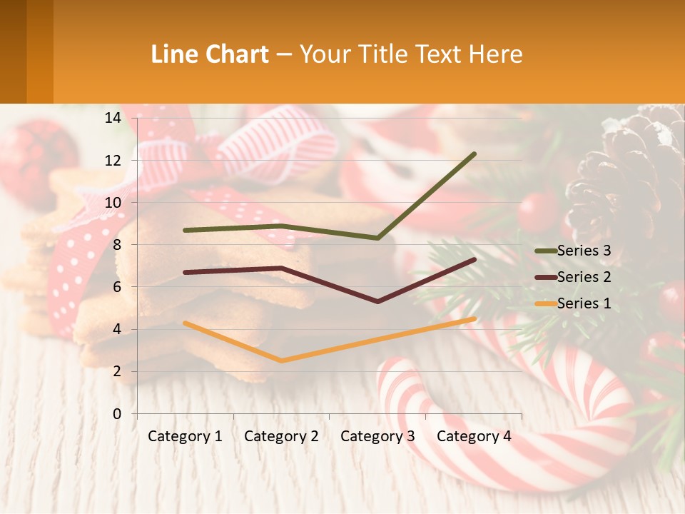 A Pile Of Cookies On A Table With Candy Canes PowerPoint Template