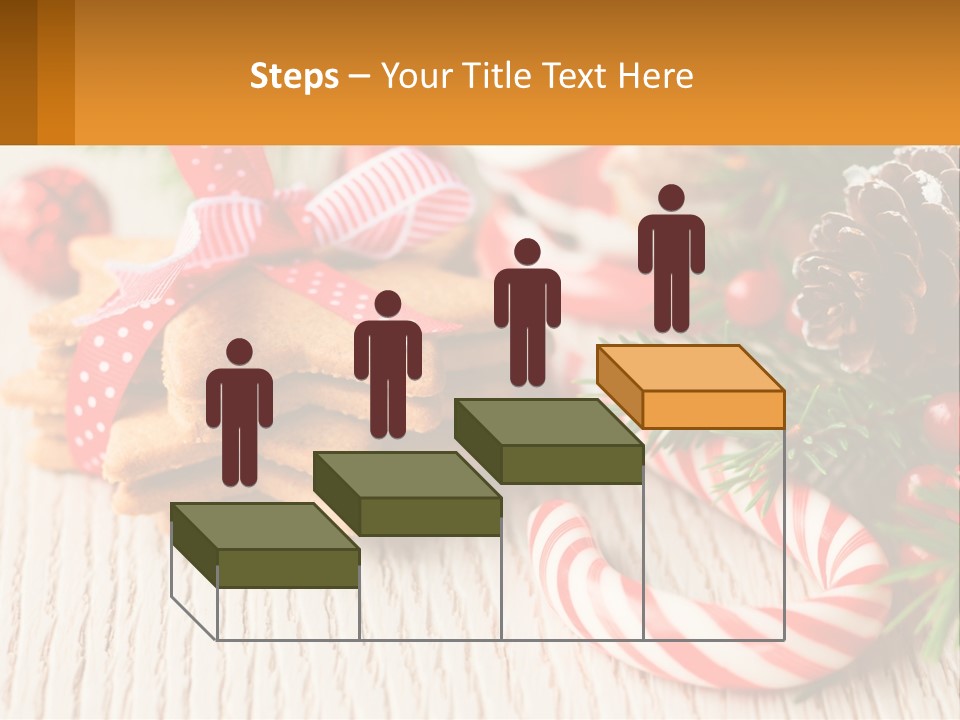 A Pile Of Cookies On A Table With Candy Canes PowerPoint Template