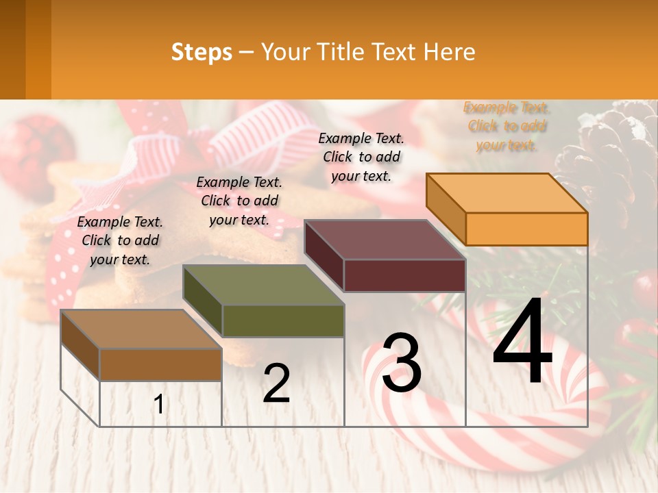 A Pile Of Cookies On A Table With Candy Canes PowerPoint Template