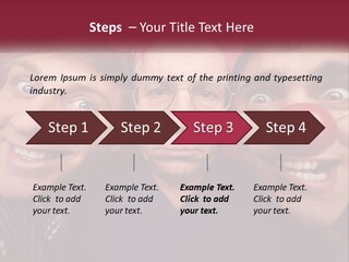 A Group Of People With Clown Noses And A Clown Nose PowerPoint Template