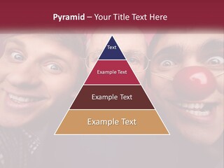 A Group Of People With Clown Noses And A Clown Nose PowerPoint Template
